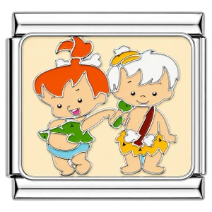 Little Cavemen Italian Charm