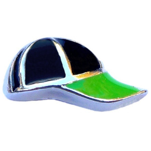 Baseball Cap Floating Locket Charm