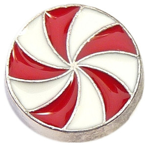 Peppermint Candy Floating Locket Charm