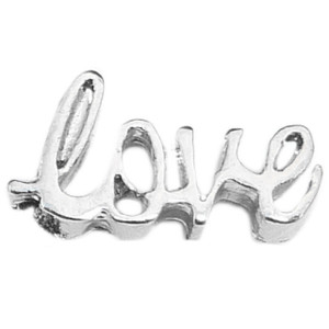 Handwritten Love Floating Locket Charm Handwritten Love Floating Locket Charm