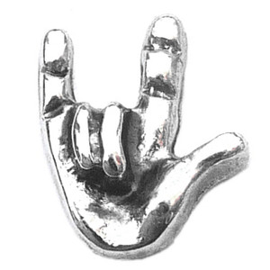 Sign Language Love Floating Locket Charm