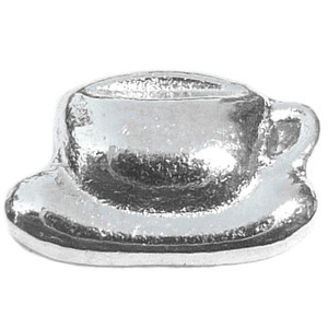Cup And Saucer Floating Locket Charm Cup And Saucer Floating Locket Charm