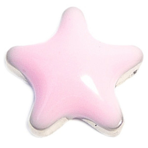 Pink Star Floating Locket Charm Pink Star Floating Locket Charm