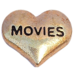 Movies Goldtone Heart Floating Locket Charm