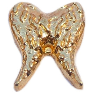 Goldtone Angel Wings Floating Locket Charm Goldtone Angel Wings Floating Locket Charm