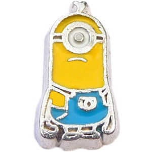 One Eyed Minion Floating Locket Charm One Eyed Minion Floating Locket Charm