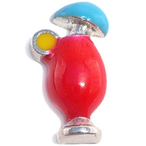 Tropical Drink Floating Locket Charm Tropical Drink Floating Locket Charm