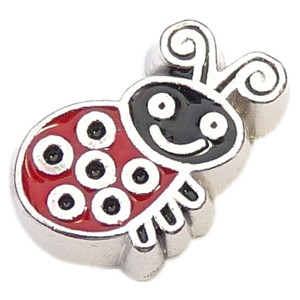 Cute Ladybug Floating Locket Charm Cute Ladybug Floating Locket Charm
