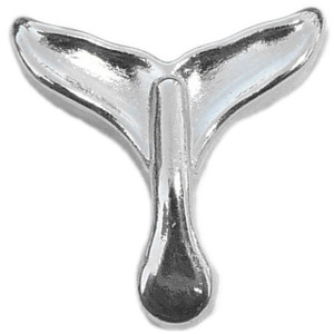 Whale Tail Floating Locket Charm Whale Tail Floating Locket Charm