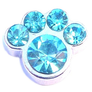 December Paw Floating Locket Charm December Paw Floating Locket Charm