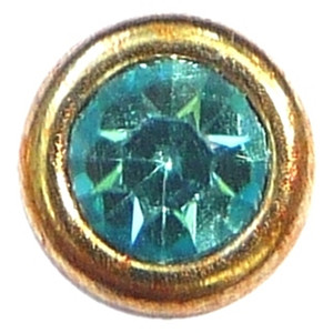 December Goldtone Bezel Floating Locket Charm December Goldtone Bezel Floating Locket Charm