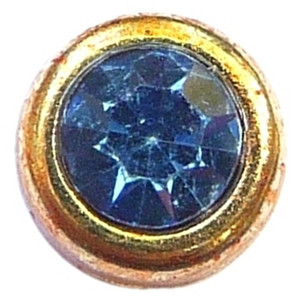 March Goldtone Bezel Floating Locket Charm March Goldtone Bezel Floating Locket Charm