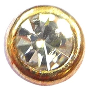 April Goldtone Bezel Floating Locket Charm