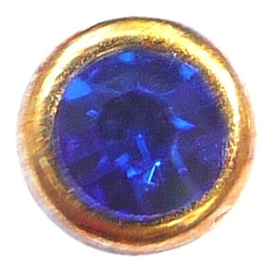 September Goldtone Bezel Floating Locket Charm September Goldtone Bezel Floating Locket Charm