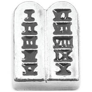 Ten Commandments Floating Locket Charm