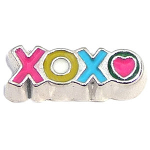 Colorful XOXO Floating Locket Charm Colorful XOXO Floating Locket Charm