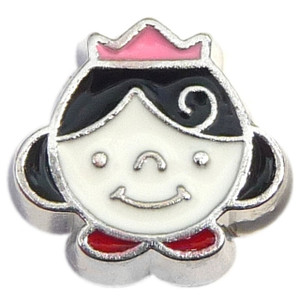 Princess Child Floating Locket Charm