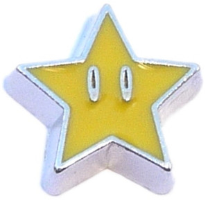 Happy Star Floating Locket Charm
