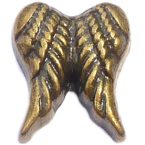 Goldtone Vintage Wings Floating Locket Charm Goldtone Vintage Wings Floating Locket Charm