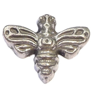 Silvertone Bumble Bee Floating Locket Charm Silvertone Bumble Bee Floating Locket Charm