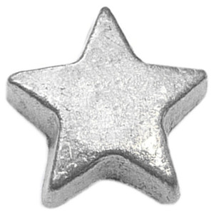 Silvertone Vintage Star Floating Locket Charm Silvertone Vintage Star Floating Locket Charm