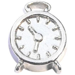 Alarm Clock Floating Locket Charm Alarm Clock Floating Locket Charm