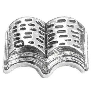 Open Book Floating Locket Charms Open Book Floating Locket Charms