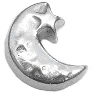 Moon And Stars Floating Locket Charms Moon And Stars Floating Locket Charms