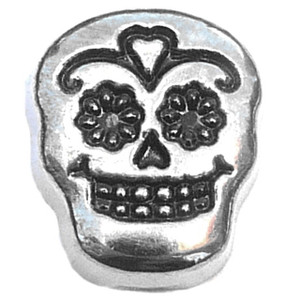 Sugar Skull Floating Locket Charms