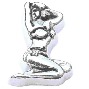 Pin Up Girl Floating Locket Charm Pin Up Girl Floating Locket Charm