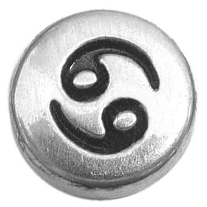 Vintage Silvertone Cancer Floating Locket Charm