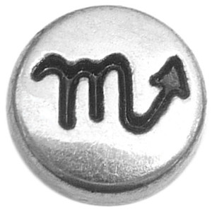 Vintage Silvertone Scorpio Floating Locket Charm Vintage Silvertone Scorpio Floating Locket Charm