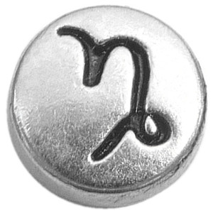 Vintage Silvertone Capricorn Floating Locket Charm