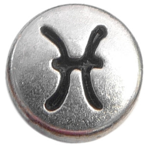 Vintage Silvertone Pisces Floating Locket Charm Vintage Silvertone Pisces Floating Locket Charm