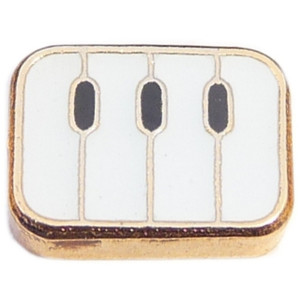 Piano Floating Locket Charm Piano Floating Locket Charm