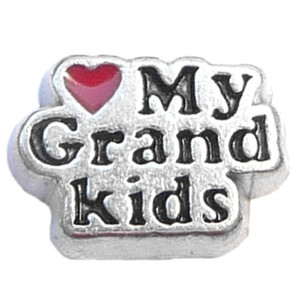 Love My Grandkids Floating Locket Charm Love My Grandkids Floating Locket Charm
