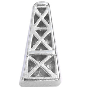 Oil Derrick Floating Locket Charm