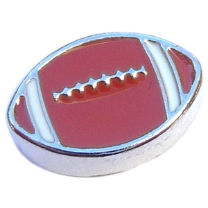 Football Floating Locket Charm Football Floating Locket Charm