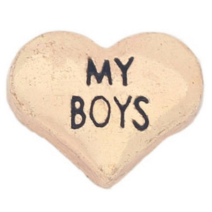 My Boys Goldtone Heart Floating Locket Charm My Boys Goldtone Heart Floating Locket Charm