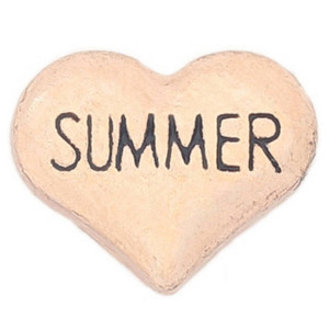 Summer Rose Goldtone Heart Floating Locket Charm Summer Rose Goldtone Heart Floating Locket Charm