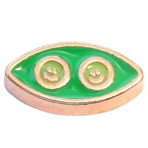 Peas In A Pod Floating Locket Charm Peas In A Pod Floating Locket Charm
