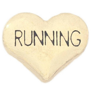 Running Goldtone Heart Floating Locket Charm Running Goldtone Heart Floating Locket Charm