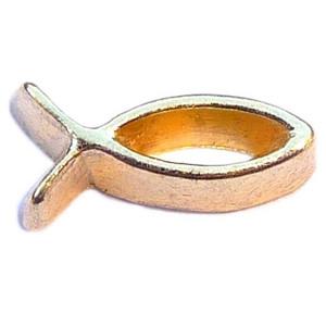 Fish Symbol Goldtone Floating Locket Charm Fish Symbol Goldtone Floating Locket Charm