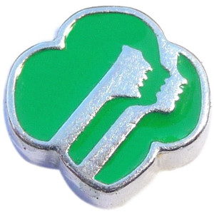 Girl Scout Logo Floating Locket Charm Girl Scout Logo Floating Locket Charm
