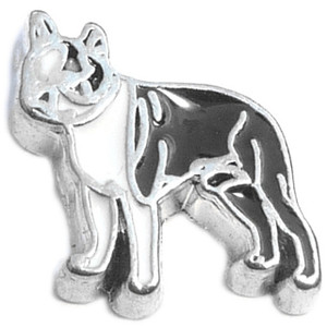 Boston Terrier Floating Locket Charm Boston Terrier Floating Locket Charm