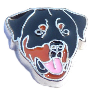 Rottweiler Floating Locket Charm Rottweiler Floating Locket Charm