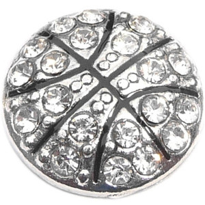 Bling Basketball Floating Locket Charm Bling Basketball Floating Locket Charm