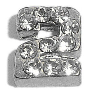 Number 2 Silvertone Floating Locket Charm Number 2 Silvertone Floating Locket Charm
