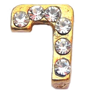 Goldtone Number 7 Floating Locket Charm Goldtone Number 7 Floating Locket Charm