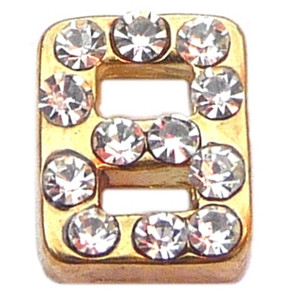 Goldtone Number 8 Floating Locket Charm Goldtone Number 8 Floating Locket Charm